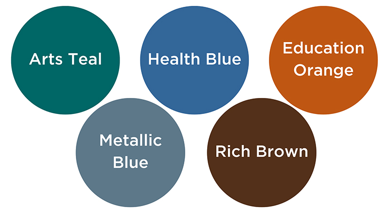 Our updated brand color palette.